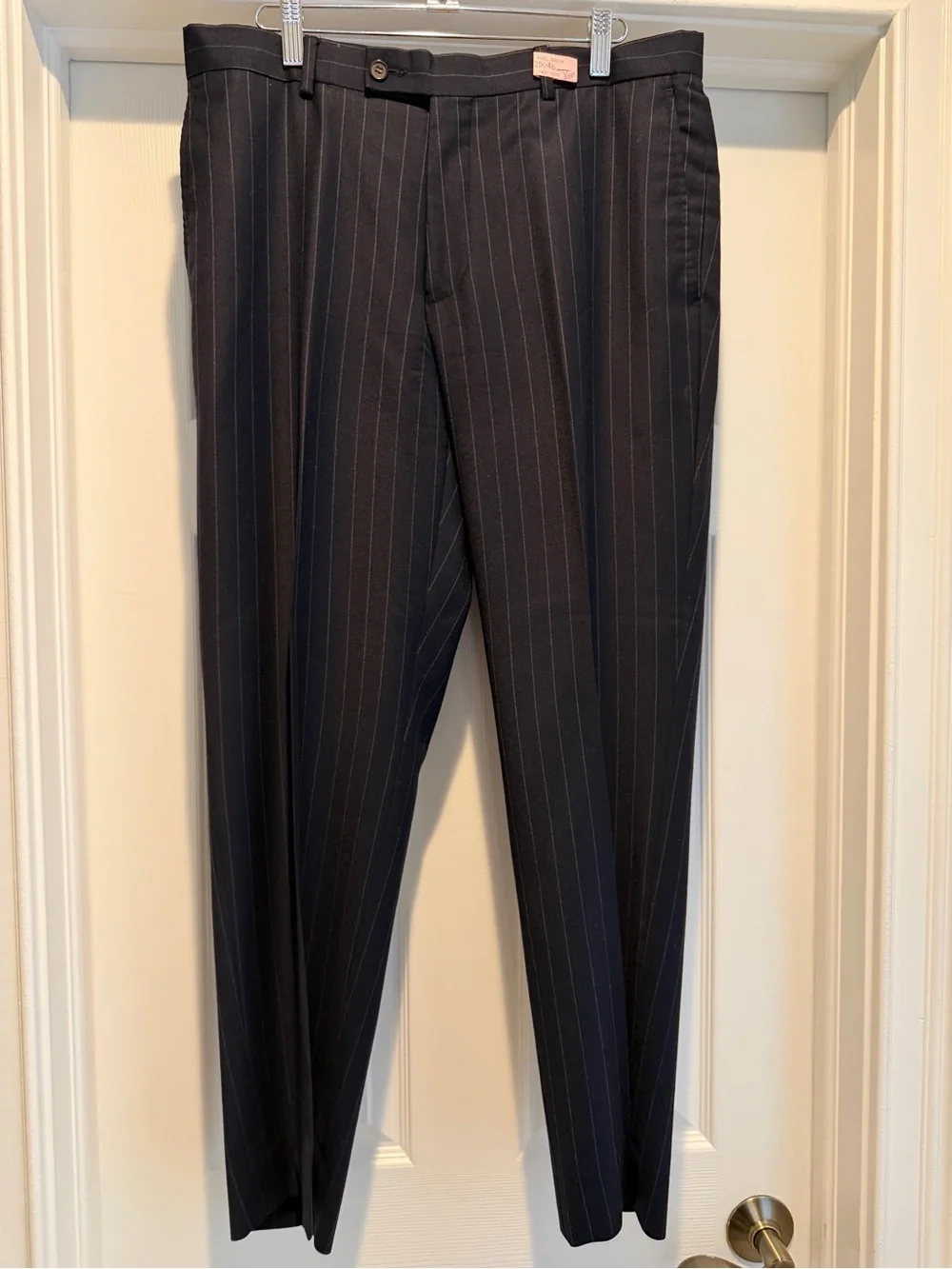 Ted Baker London No Ordinary Joe 100% Wool Navy Pinstripe Suit 42R 35x30